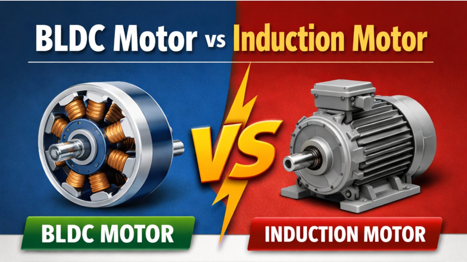 BLDC Motor Vs Induction Motor Hindi